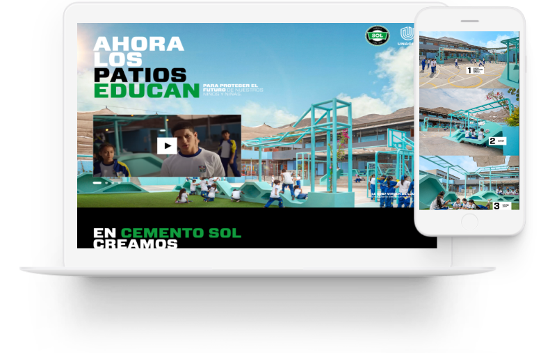 portafolio sitio web patios que educan cemento sol